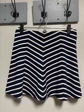 Southern Tide Navy & White A-Line Mini Skirt